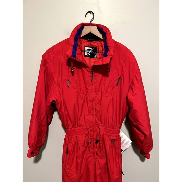 NWT Tyrolia Ski Wear by Head Women's Vintage One Piece Ski Suit Red Size 12 - Picture 2 of 12